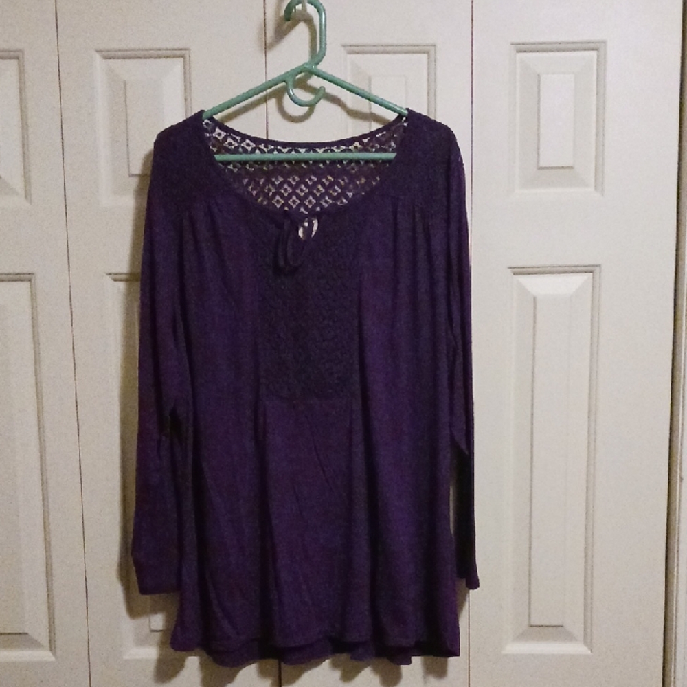Faded Glory Deep Purple Women's Blouse